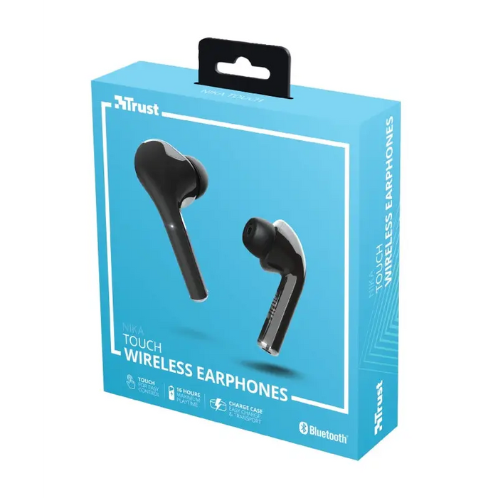 Headphones Trust NIKA TOUCH BT BLACK IN-EAR (PLUGS) Bluetooth - Headsets<<<TRUST компютърна периферия и
