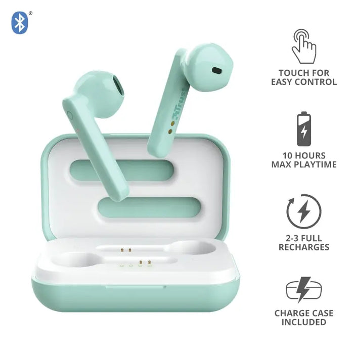 Headphones Trust PRIMO TOUCH BT MINT Bluetooth IN-EAR (PLUGS) - Headsets<<<TRUST компютърна периферия и