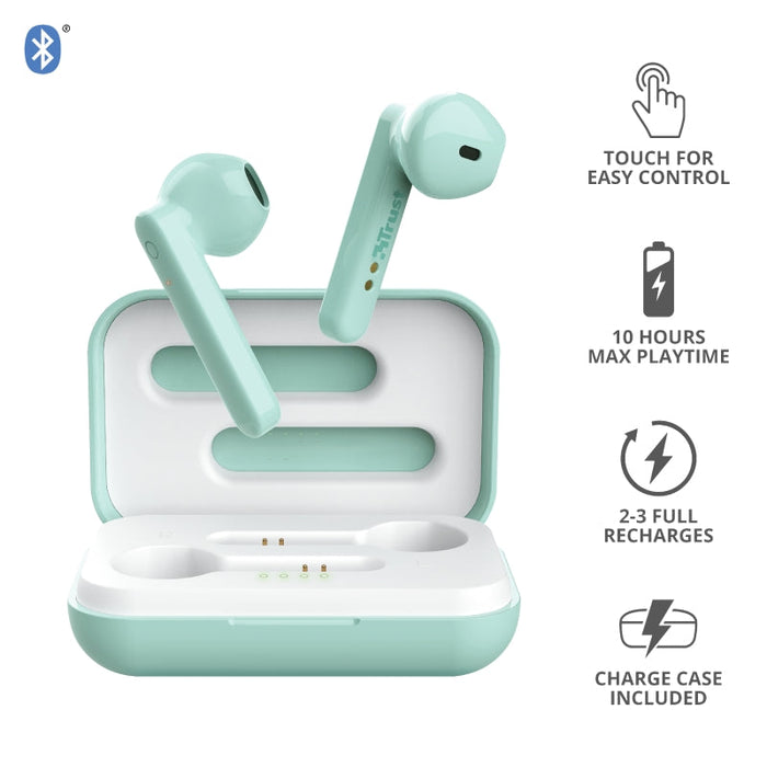 Headphones Trust PRIMO TOUCH BT MINT IN-EAR (PLUGS) Bluetooth - Headsets<<<TRUST компютърна периферия и