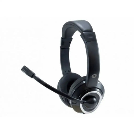Headphones with Microphone Conceptronic POLONA02B Black - Електроника Телефони и таблети<<<Компютри|