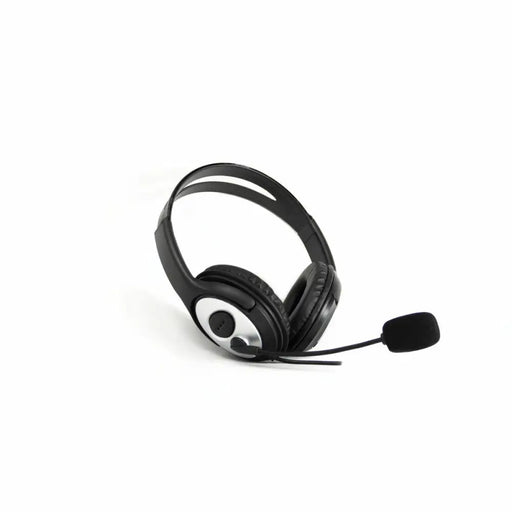 Headphones with Microphone CoolBox COO-AUM-01 Black Silver - Електроника Периферни и резервни части<<<Компютри|