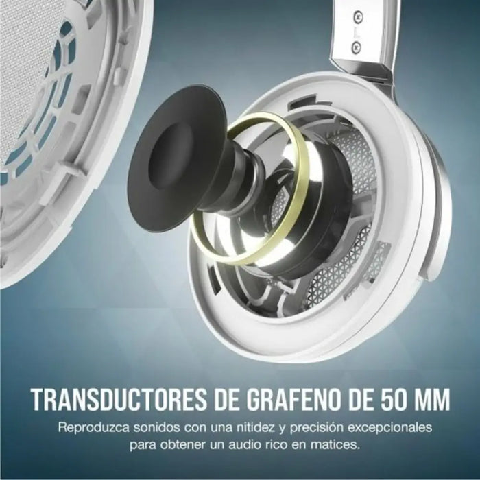 Headphones with Microphone Corsair White - Електроника Периферни и резервни части<<<Компютри|
