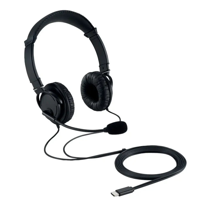 Headphones with Microphone Kensington Black - Електроника Периферни и резервни части<<<Компютри|