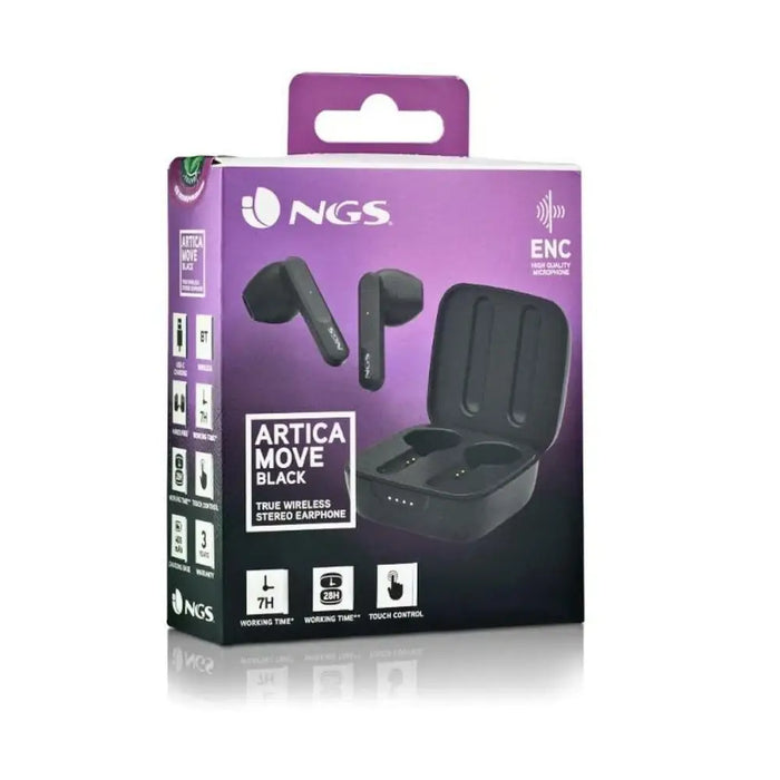 Headphones with Microphone NGS ARTICAMOVEWHITE White - Електроника Периферни и резервни части<<<Компютри|