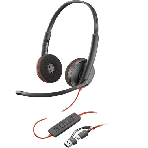 Headphones with Microphone Poly 8X2J9A6 Black - Електроника Периферни и резервни части<<<Компютри|