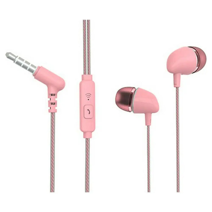 Headphones with Microphone TM Electron Pink - Електроника Периферни и резервни части<<<Компютри|