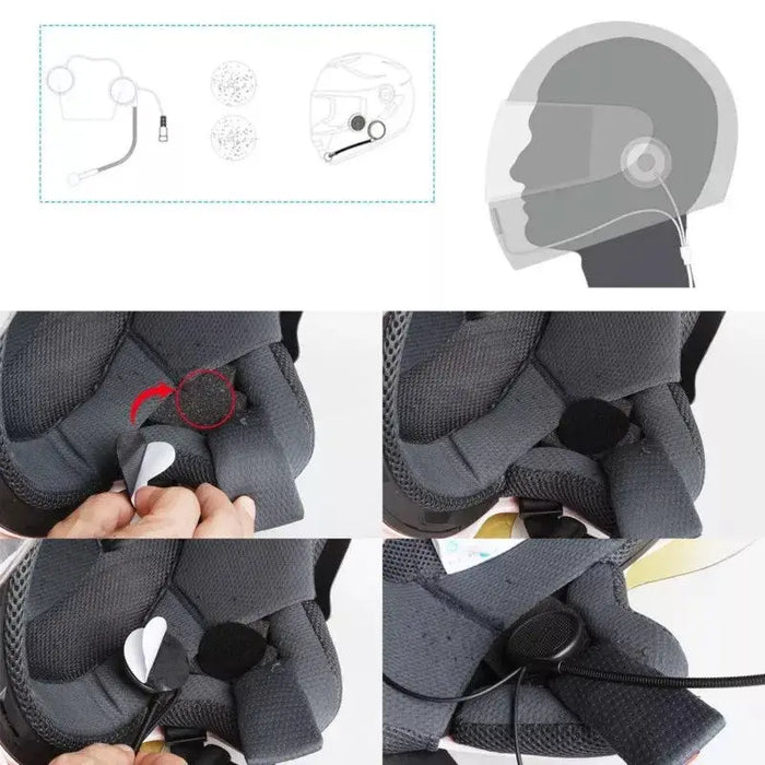 Headset FREEDCONN L1M motorcycle intercom Black - Bluetooth headsetsAKG-SBL<<<GSM accessoriesAKG<<<ActionPL
