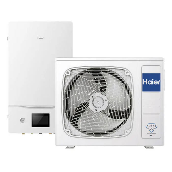 HEAT PUMP-SPLIT SYSTEM AIR-WATER MEDIUM TEMPERATURE HAIER HU102WAMNA/AW082SNCHA - Tермопомпи<<<Отопление Охлаждане и