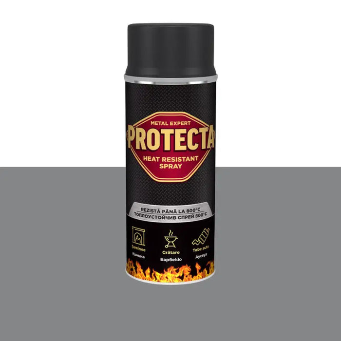 HEAT RESISTANT SPRAY GRAY 400 ML PROTECTA - Спрей бои<<<Бои за метал и дърво<<<Бои и лакове<<<Praktiker