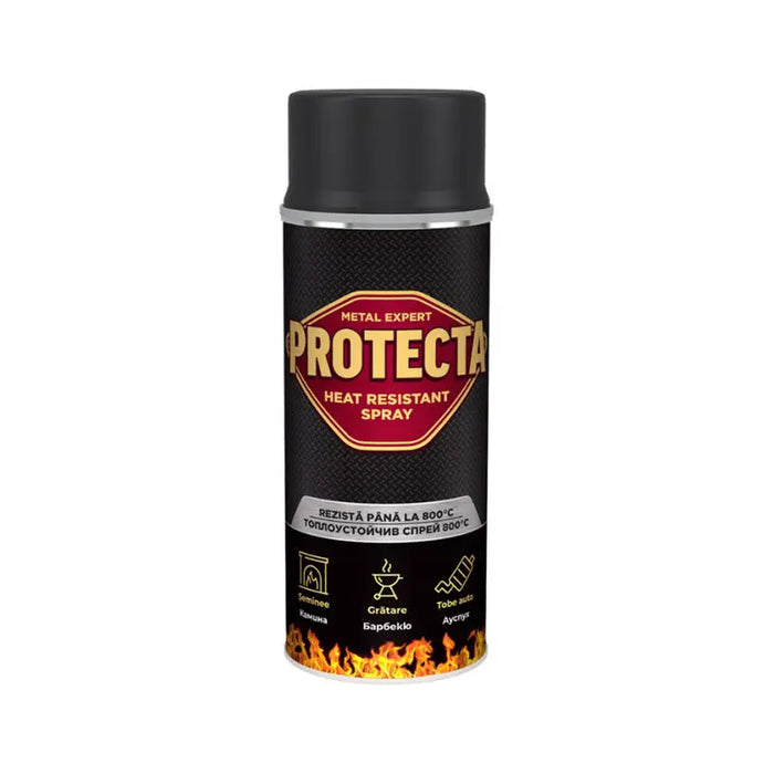 HEAT RESISTANT SPRAY WHITE 400 ML PROTECTA - Спрей бои<<<Бои за метал и дърво<<<Бои и лакове<<<Praktiker