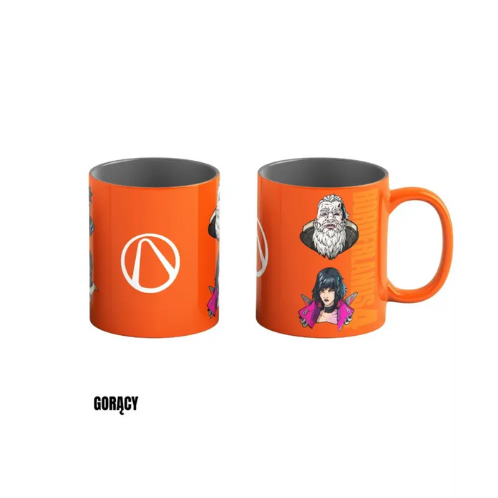 Heat Reveal Mug Good Loot Borderlands 4 - Hunters Icon 450 ml Orange Grey - MugsGDG-KUB<<<Gadgets