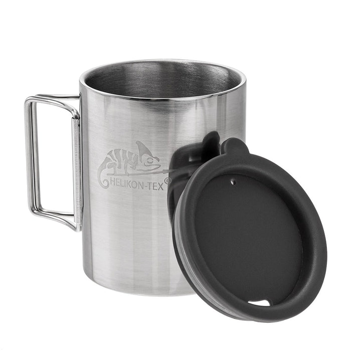 Helikon Thermal mug with lid 250 ml Silver, Black