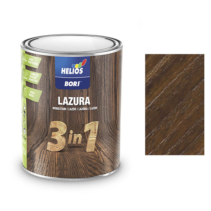 ALKYD LACQUER FOR WOOD 3B1 WALNUT 750 ML HELIOS BORI