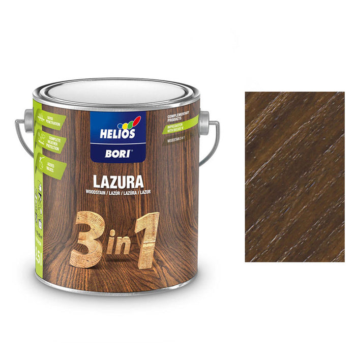 ALKYD LACQUER FOR WOOD 3B1 WALNUT 2.5 L HELIOS BORI