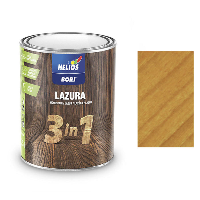 ALKYD LACQUER FOR WOOD 3B1 ALMOND 750 ML HELIOS BORI
