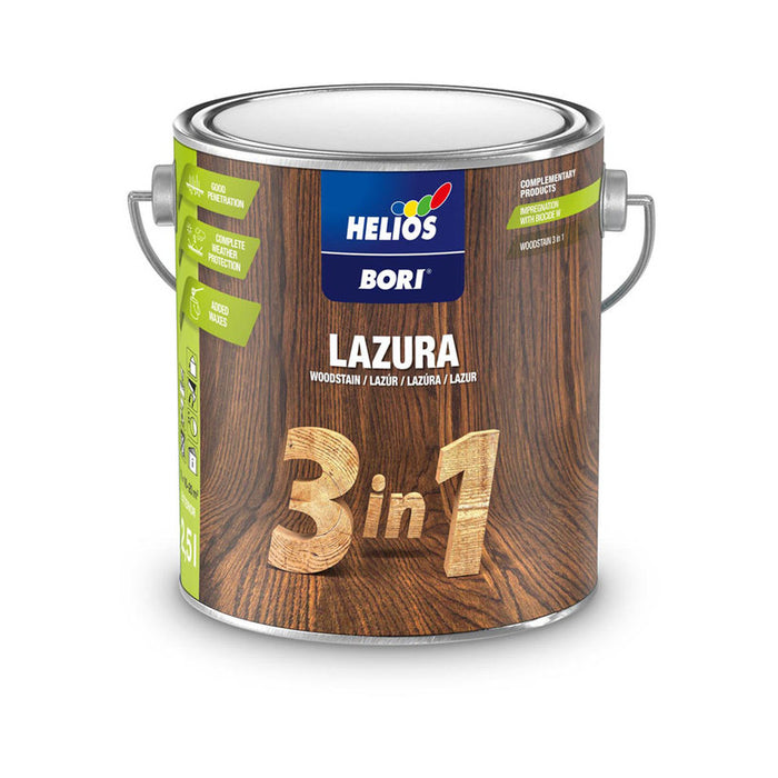 ALKYD LACQUER FOR WOOD 3B1 GRAY 2.5 L HELIOS BORI