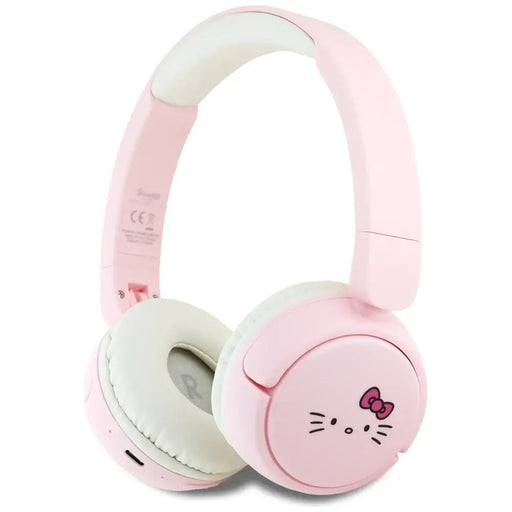 Hello Kitty Face Logo Bluetooth On-Ear Headphones - Pink - Headphones and speakers<<<HurtelXML