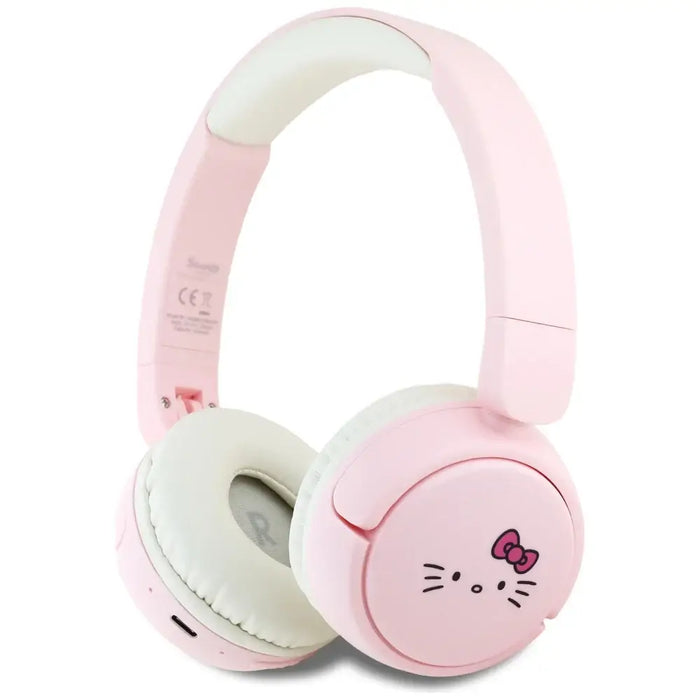 Hello Kitty Face Logo Bluetooth On-Ear Headphones - Pink - Headphones and speakers<<<HurtelXML