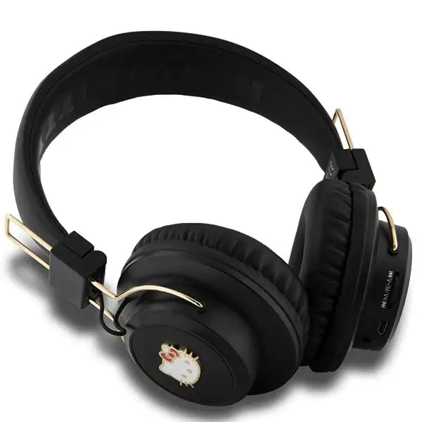 Hello Kitty Metal Logo Bluetooth on-ear headphones - black - Headphones and speakers<<<HurtelXML