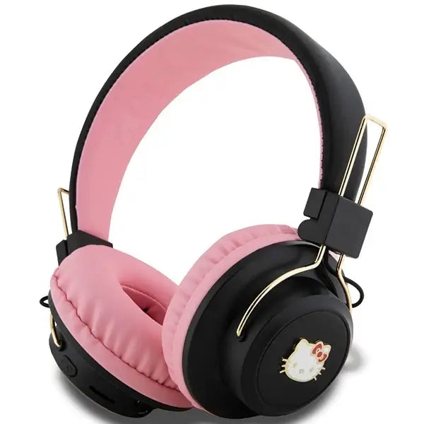 Hello Kitty Metal Logo Bluetooth on-ear headphones - pink - Headphones and speakers<<<HurtelXML