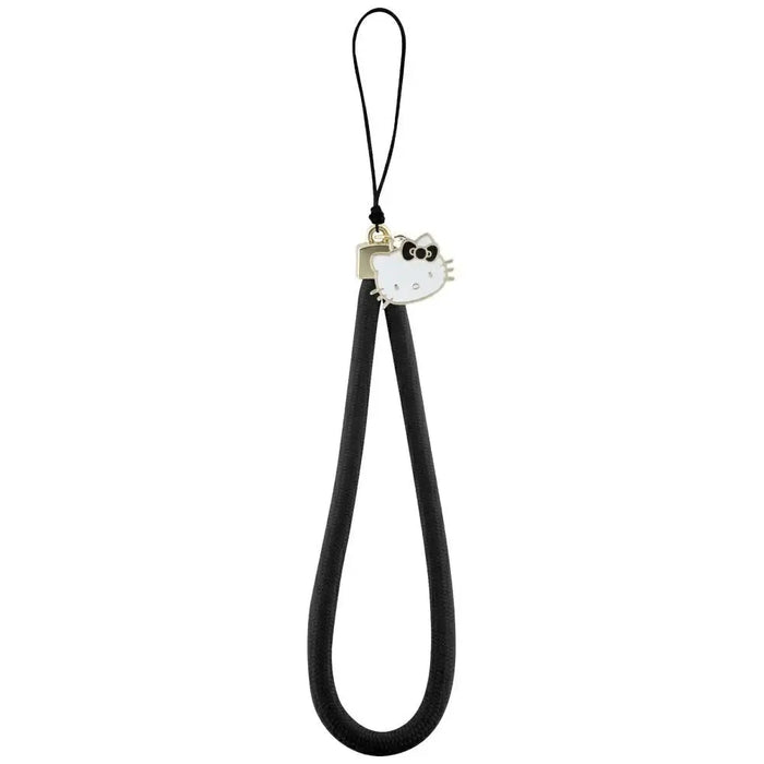 Hello Kitty Nylon Cord Kitty Head Phone Charm - Black - Other cell phone equipment<<<HurtelXML