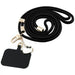 Hello Kitty Patch & Kitty Head Charm Universal Phone Lanyard - Black - Other cell phone equipment<<<HurtelXML