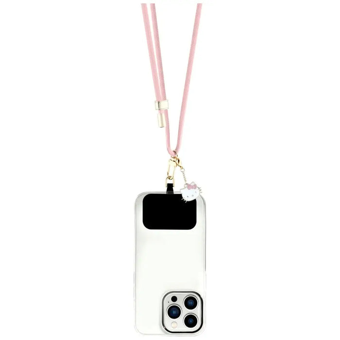 Hello Kitty Patch & Kitty Head Charm Universal Phone Lanyard - Pink - Other cell phone equipment<<<HurtelXML