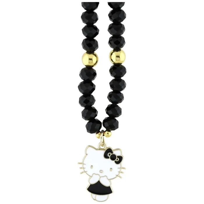 Hello Kitty Pearls and Beads Kitty Charm Phone Charm - Black - Other cell phone equipment<<<HurtelXML