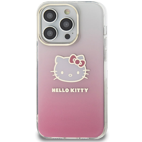 Hello Kitty IML Gradient Electrop Kitty Head case for iPhone 13 Pro / 13 - pink
