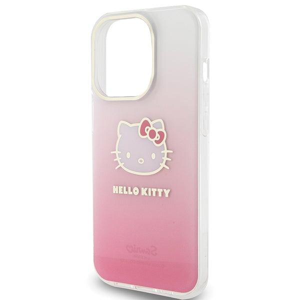 Hello Kitty IML Gradient Electrop Kitty Head case for iPhone 13 Pro / 13 - pink