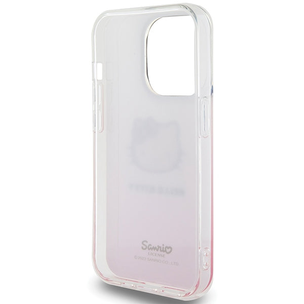 Hello Kitty IML Gradient Electrop Kitty Head case for iPhone 13 Pro Max - pink