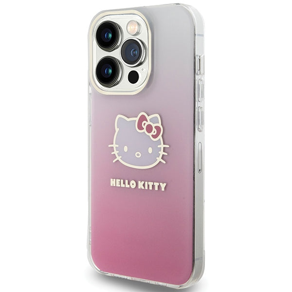 Hello Kitty IML Gradient Electrop Kitty Head case for iPhone 14 Pro - pink