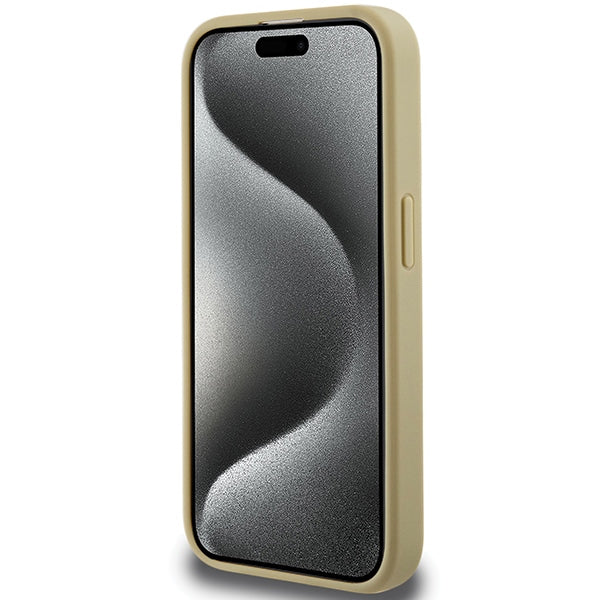 Hello Kitty Leather Kitty Head MagSafe case for iPhone 14 Pro - gold