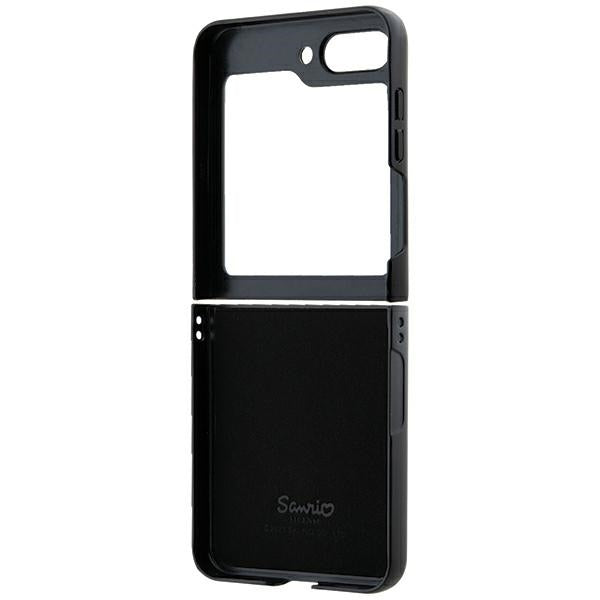 Hello Kitty Metal Logo Kitty Head case for Samsung Galaxy Z Flip 5 - black