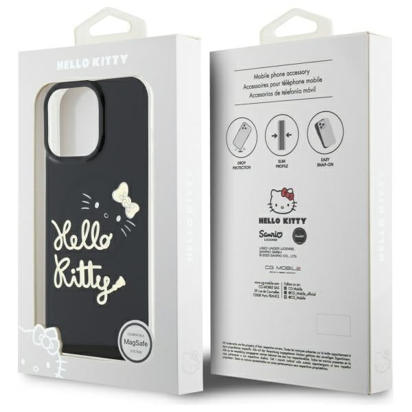 Hello Kitty IML Golden Diva MagSafe Case for iPhone 16 Pro Max - Black