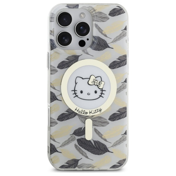 Hello Kitty IML Golden Leaves MagSafe Case for iPhone 16 Pro Max - White