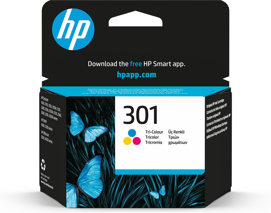 HP 301 original Ink cartridge CH562EE UUS tri-colour standard capacity 3ml 165 pages 1-pack