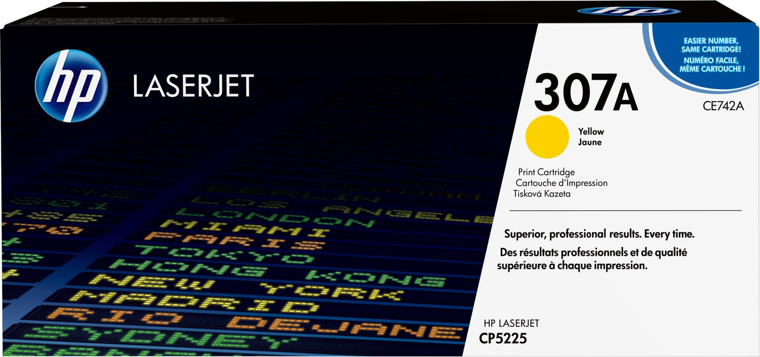 HP 307A Yellow LaserJet Toner Cartridge