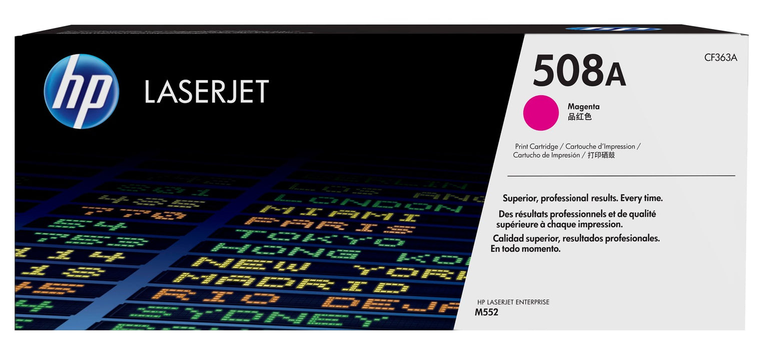 HP 508A Magenta Original LaserJet Toner Cartridge (CF363A)