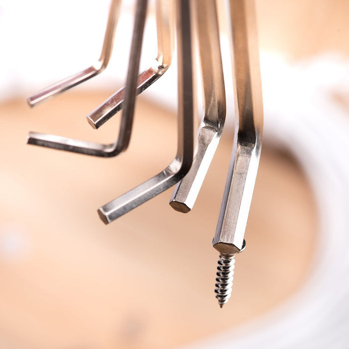 Hex Key Sets 1.5-6mm Deli Tools EDL3080 (silver) - Screwdrivers<<<Tools<<<InnproXML