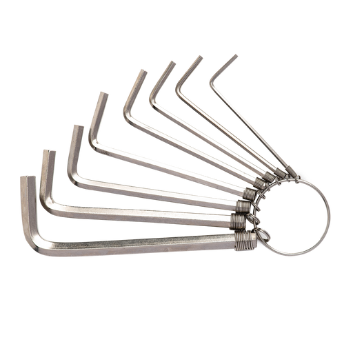 Hex Key Sets 1.5-6mm Deli Tools EDL3080 (silver) - Screwdrivers<<<Tools<<<InnproXML