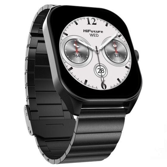 Smart watch HiFuture Apex black, 2.04" AMOLED display, sleep monitor, health monitor, sports mode, IP68 waterproof