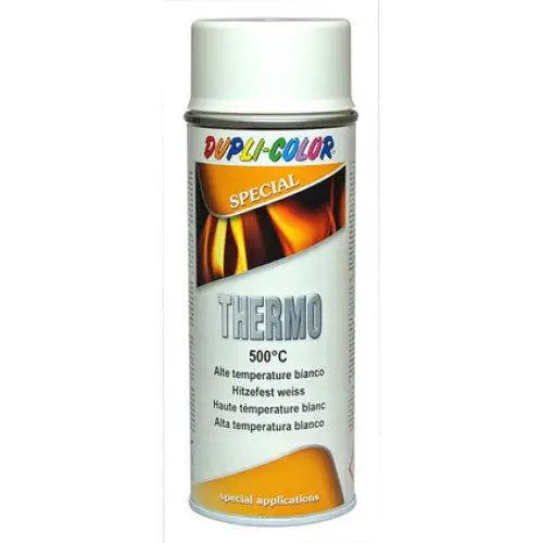 HIGH TEMPERATURE SPRAY PAINT UP TO 500 C WHITE COLOR 400 ML DUPLI COLOR - Спрей бои<<<Бои за метал и дърво<<<Бои и