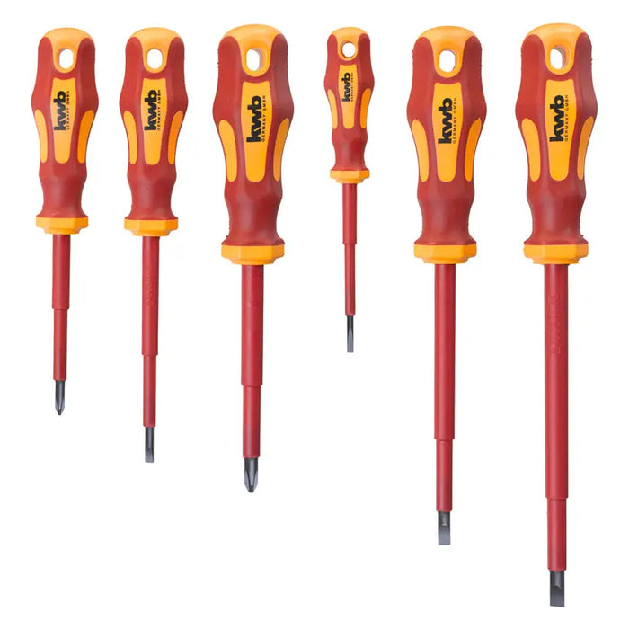 HIGH VOLTAGE SCREWDRIVER SET KWB VDE 1000 V 6 PIECES - Комплекти отвертки<<<Ръчни инструменти<<<Инструменти и
