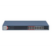 HikVision 18 Port Fast Ethernet Smart POE Switch 16x 10/100 Mbps PoE ports 2x Gigabit combos Power Budget 230W Up