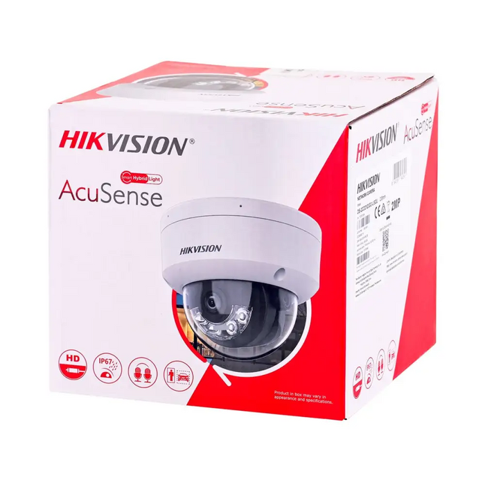 Hikvision DS-2CD2123G2-LIS2U(2.8mm) Dome IP security camera Indoor & outdoor 1920 x 1080 pixels Ceiling/wall - Video