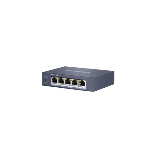 Hikvision DS-3E0505HP-E network links Non-managed Gigabit Ethernet (10/100/1000) PoE support Blue