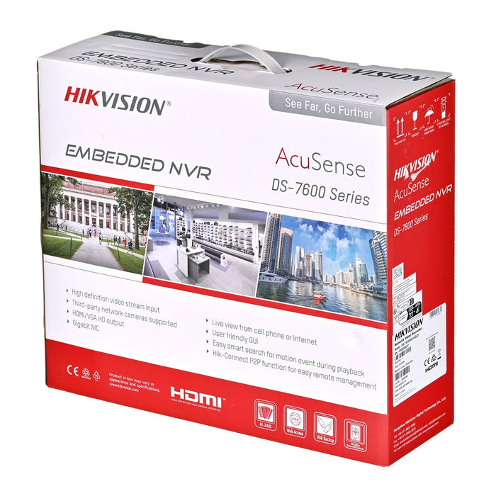Hikvision DS-7616NXI-K2(D) network video recorder 1U Black