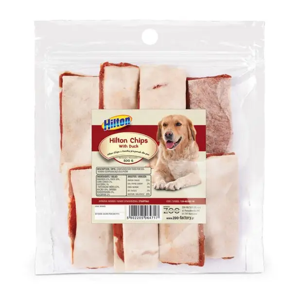 HILTON Chips with duck - dog treat - 500g - DelicaciesDLP-PRZ<<<For the dogDLP<<<ActionPL&&&DelicaciesDLP-PRZ<<<For