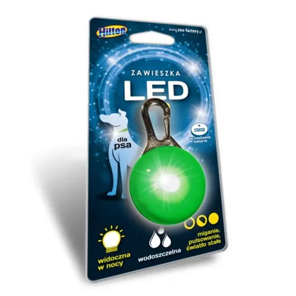 HILTON led dog tag - 5.3 x 3 cm - A walkDLP-SOS<<<For the dogDLP<<<ActionPL